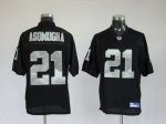Jerseys Factory Cheap Raiders #21 Nnamdi Asomugha Black Embroide
