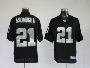 Jerseys Factory Cheap Raiders #21 Nnamdi Asomugha Black Embroide