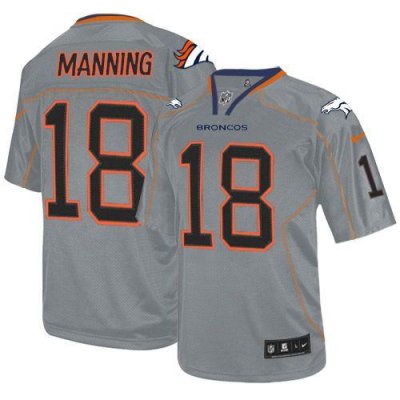 Jerseys Factory Cheap Nike Broncos #18 Peyton Manning Lights Out
