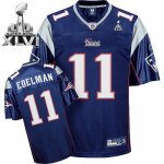 Jerseys Factory Cheap Patriots #11 Julian Edelman Dark Blue Supe