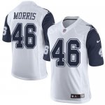Jerseys Factory Cheap Nike Cowboys #46 Alfred Morris White Men's