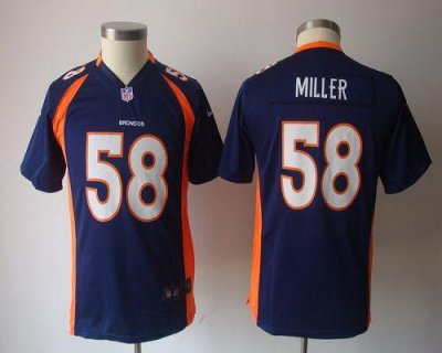 Jerseys Factory Cheap Nike Broncos #58 Von Miller Blue Alternate