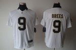 Jerseys Factory Cheap Nike Saints #9 Drew Brees White Men's Stit