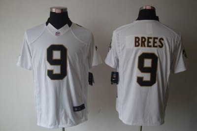 Jerseys Factory Cheap Nike Saints #9 Drew Brees White Men's Stit