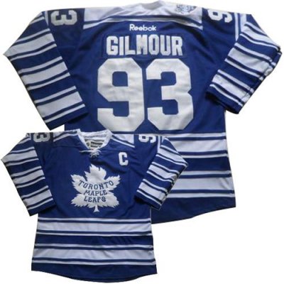 Jerseys Factory Cheap Maple Leafs #93 Doug Gilmour Blue 2014 Win