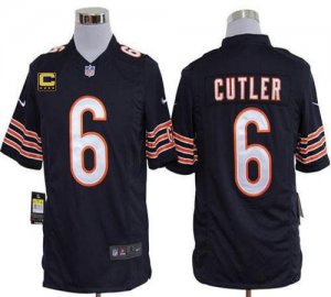 Jerseys Factory Cheap Nike Bears #6 Jay Cutler Navy Blue Team Co
