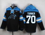 Jerseys Factory Cheap Nike Panthers #70 Trai Turner Black Player