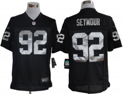 Jerseys Factory Cheap Nike Raiders #92 Richard Seymour Black Tea