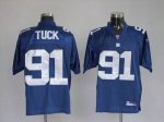 Jerseys Factory Cheap Giants #91 Justin Tuck Stitched Blue NFL J