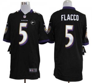 Jerseys Factory Cheap Nike Ravens #5 Joe Flacco Black Alternate