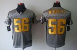 Jerseys Factory Cheap Nike Steelers #56 LaMarr Woodley Grey Shad