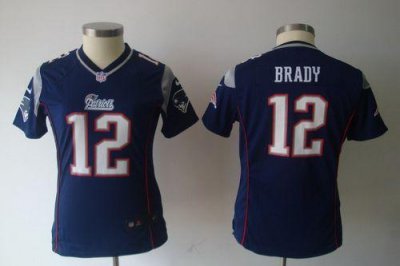 Jerseys Factory Cheap Nike Patriots #12 Tom Brady Navy Blue Team