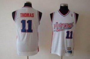 Jerseys Factory Cheap Pistons #11 Isiah Thomas White Swingman Th