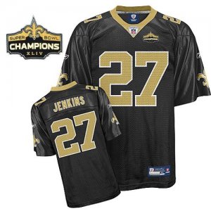 Jerseys Factory Cheap Saints #27 Malcolm Jenkins Black Super Bow