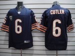 Jerseys Factory Cheap Bears #6 Jay Cutler Blue With C Patch Stit