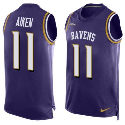Jerseys Factory Cheap Nike Ravens #11 Kamar Aiken Purple Team Co