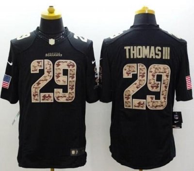 Jerseys Factory Cheap Nike Seahawks #29 Earl Thomas III Black Me