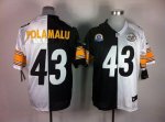Jerseys Factory Cheap Nike Steelers #43 Troy Polamalu White/Blac