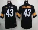 Jerseys Factory Cheap Nike Steelers #43 Troy Polamalu Black Team