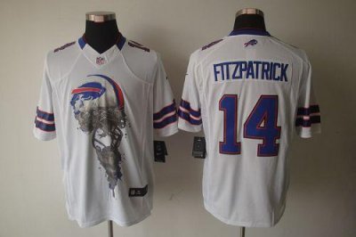 Jerseys Factory Cheap Nike Bills #14 Ryan Fitzpatrick White Men'