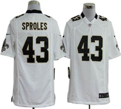 Jerseys Factory Cheap Nike Saints #43 Darren Sproles White Men's