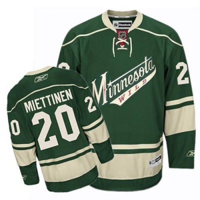 Jerseys Factory Cheap Wild #20 Antti Miettinen Green Embroidered