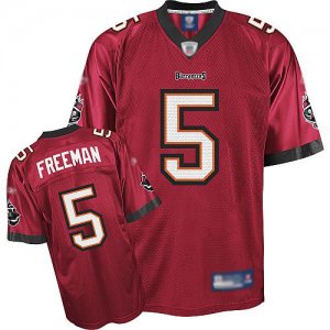 Jerseys Factory Cheap Buccaneers #5 Josh Freeman Red Embroidered