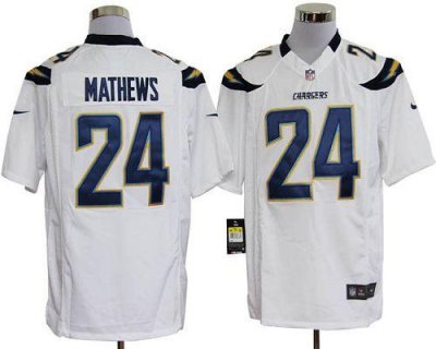 Jerseys Factory Cheap Nike Chargers #24 Ryan Mathews White Men's
