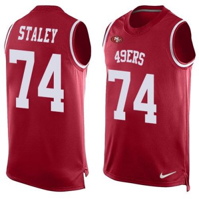 Jerseys Factory Cheap Nike 49ers #74 Joe Staley Red Team Color M