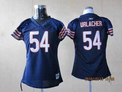 Jerseys Factory Cheap Bears #54 Brian Urlacher Blue Women's Fiel