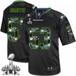 Jerseys Factory Cheap Nike Seahawks #53 Malcolm Smith New Lights