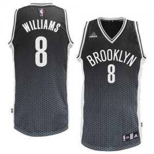 Jerseys Factory Cheap Nets #8 Deron Williams Black Resonate Fash