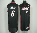 Jerseys Factory Cheap Revolution 30 Heat #6 LeBron James Black E