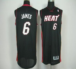 Jerseys Factory Cheap Revolution 30 Heat #6 LeBron James Black E
