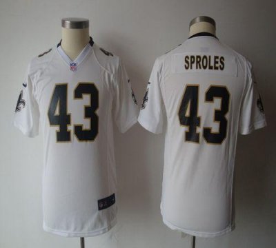 Jerseys Factory Cheap Nike Saints #43 Darren Sproles White Youth
