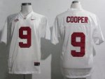 Jerseys Factory Cheap Crimson Tide #9 Amari Cooper White SEC Pat