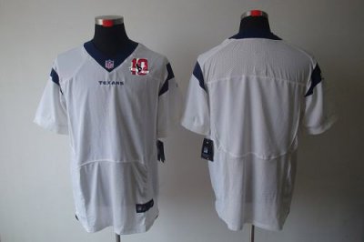 Jerseys Factory Cheap Nike Texans Blank White With 10th Patch Me