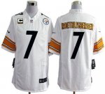 Jerseys Factory Cheap Nike Steelers #7 Ben Roethlisberger White