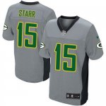 Jerseys Factory Cheap Nike Packers #15 Bart Starr Grey Shadow Me