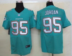 Jerseys Factory Cheap Nike Dolphins #95 Dion Jordan Aqua Green T