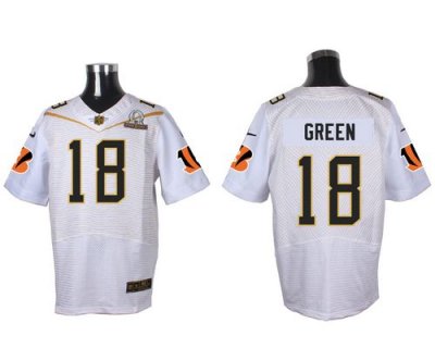 Jerseys Factory Cheap Nike Bengals #18 A.J. Green White 2016 Pro