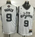 Jerseys Factory Cheap Spurs #9 Tony Parker White Latin Nights St