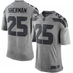 Jerseys Factory Cheap Nike Seahawks #25 Richard Sherman Gray Men