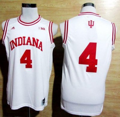 Jerseys Factory Cheap Hoosiers #4 Victor Oladipo White Big 10 Pa