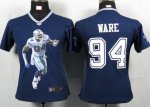 Jerseys Factory Cheap Nike Cowboys #94 DeMarcus Ware Navy Blue T
