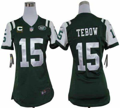 Jerseys Factory Cheap Nike Jets #15 Tim Tebow Green Team Color W