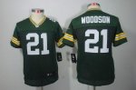 Jerseys Factory Cheap Nike Packers #21 Charles Woodson Green Tea