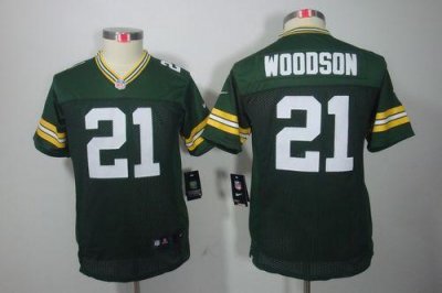 Jerseys Factory Cheap Nike Packers #21 Charles Woodson Green Tea