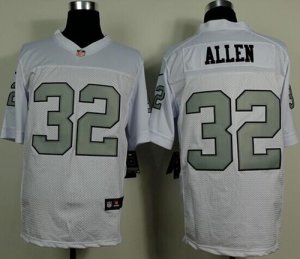 Jerseys Factory Cheap Nike Raiders #32 Marcus Allen White Silver