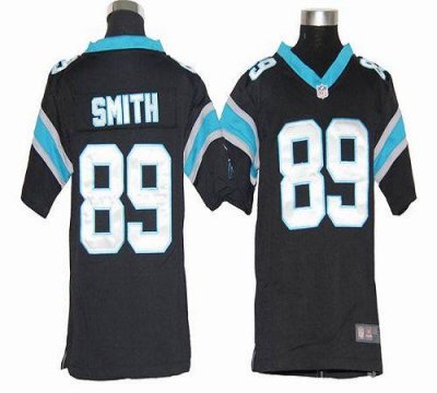 Jerseys Factory Cheap Nike Panthers #89 Steve Smith Black Team C